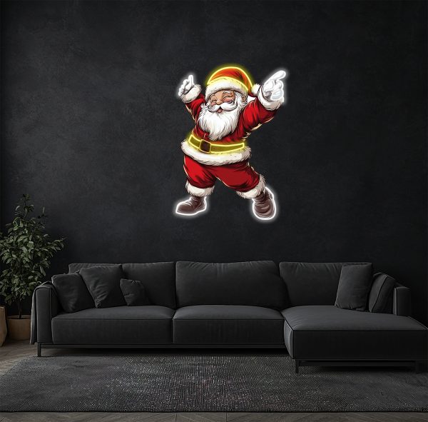 Lovely Santa Claus Neon | Happy Santa Claus LED Light | Christmas Neon Home Wall Decoration | Santa Claus Neon Wall Decoration | Christmas Gifts | Custom neon sign | Custom led sign