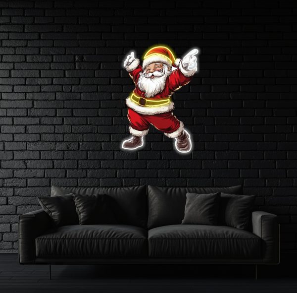 Lovely Santa Claus Neon | Happy Santa Claus LED Light | Christmas Neon Home Wall Decoration | Santa Claus Neon Wall Decoration | Christmas Gifts | Custom neon sign | Custom led sign - 图片 2