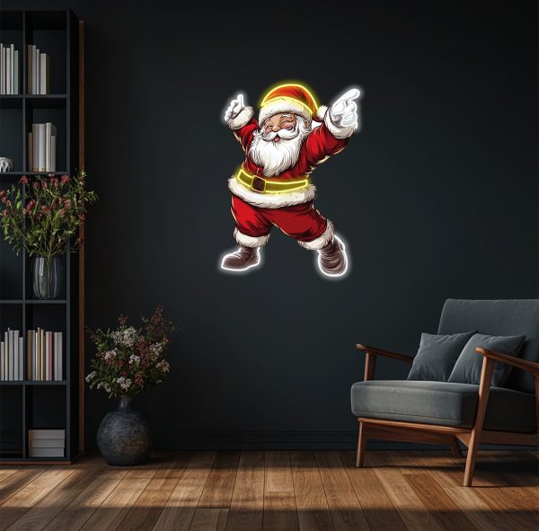 Lovely Santa Claus Neon | Happy Santa Claus LED Light | Christmas Neon Home Wall Decoration | Santa Claus Neon Wall Decoration | Christmas Gifts | Custom neon sign | Custom led sign - 图片 3
