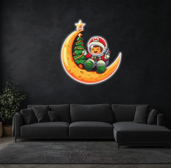 Colorful Christmas space suit: the holiday miracle of astronauts swimming in space neon | Astronaut Neon | Astronaut Art Neon Decoration | Customized Neon | Wall Neon Decoration | Bedroom Decoration | Custom neon sign | Custom led sign