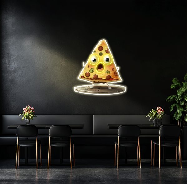 Pizza Neon | Pizza Sliced LED Light | Pizza Restaurant Decoration | LED Neon Pizza | Wall Neon | Pizza Shop Neon | UV Printed Neon Sign | Custom neon sign | Custom led sign - 图片 3