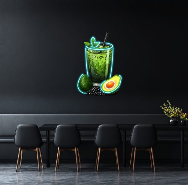 Juice Drink Neon Sign | UV Printing Sign Neon Sign | Juice and Cocktail LED Sign | Bar Wall Art | Custom Neon | Cocktail Bar Wall Decoration | Business Juice Shop Sign | Creative Neon Sign | Beverage Shape LED Light | Restaurant | Kitchen | Party Decoration | Custom neon sign | Custom led sign