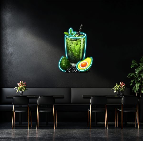 Juice Drink Neon Sign | UV Printing Sign Neon Sign | Juice and Cocktail LED Sign | Bar Wall Art | Custom Neon | Cocktail Bar Wall Decoration | Business Juice Shop Sign | Creative Neon Sign | Beverage Shape LED Light | Restaurant | Kitchen | Party Decoration | Custom neon sign | Custom led sign - 图片 3