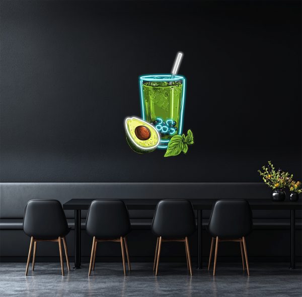 Pearl Milk Tea Drink LED Neon | Milk Tea Drink LED Light | Fast Food Restaurant Cafe Wall Decoration | Restaurant Door Welcome Sign | Cafe Decoration | UV Printing Logo Neon Signage | Custom neon sign | Custom led sign