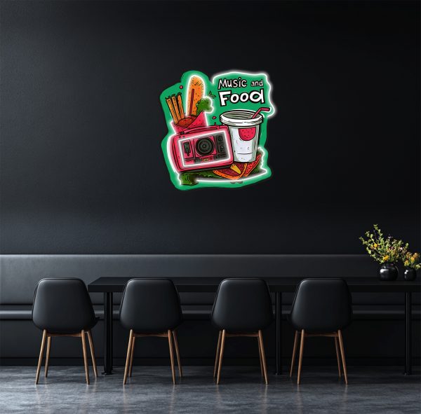 Custom Speaker Food and Beverage Cup Personalized UV Neon Light | Neon Light | Bedroom Neon Light | Handmade Neon Light | LED Neon Light | Room Decoration | Wall Decoration | Neon |  Custom neon sign | Custom led sign