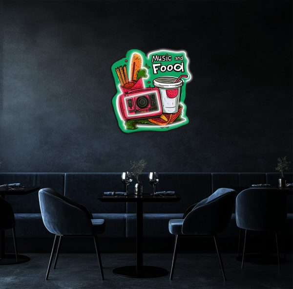 Custom Speaker Food and Beverage Cup Personalized UV Neon Light | Neon Light | Bedroom Neon Light | Handmade Neon Light | LED Neon Light | Room Decoration | Wall Decoration | Neon |  Custom neon sign | Custom led sign - 图片 2