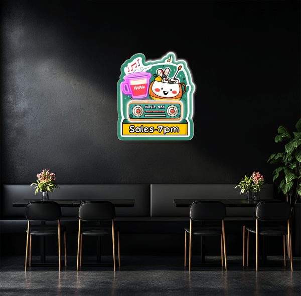 Feel the music neon lamp | LED music wall decoration | DJ studio lamp | game room logo | party neon lamp wall decoration | sonic LED lamp | Custom neon sign | Custom led sign - 图片 3