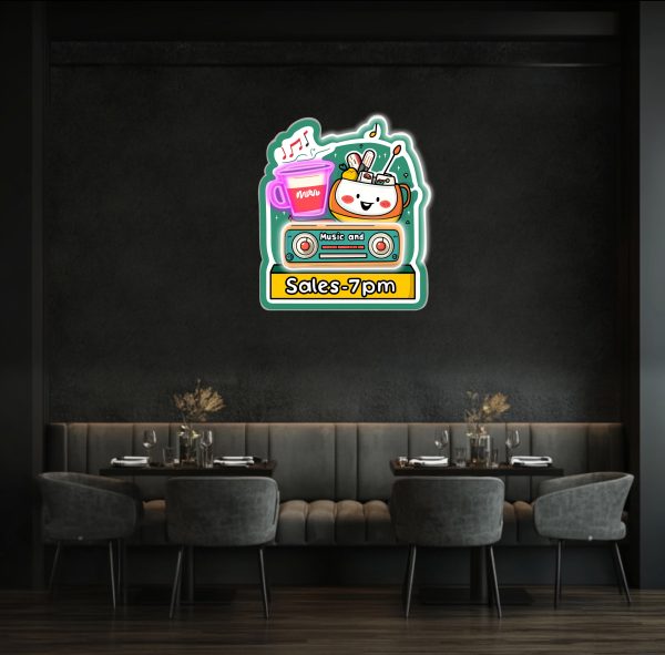 Feel the music neon lamp | LED music wall decoration | DJ studio lamp | game room logo | party neon lamp wall decoration | sonic LED lamp | Custom neon sign | Custom led sign - 图片 4