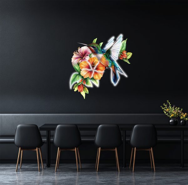 Modern Bird Illustration Neon Decoration | Flower Plant Neon Decoration | Natural Wall Art Neon Decoration | Bird Wall Decoration Neon | Pastoral Home Decoration Neon | Custom neon sign | Custom led sign