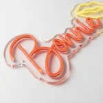 Custom Name LED Neon Sign with Lips Icon | Personalized Neon Light for Bedroom, Kids Room & Stylish Wall Decor - Image 3