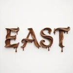 Custom 3D Liquid Style Logo Letters with Gloss Finish | Sculptural Chocolate Effect Sign for Cafe, Dessert Shop & Retail Branding, Personalized Artistic Sign - Image 2