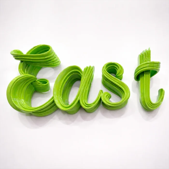 Custom 3D Sculptural Logo Letters with Gloss Finish | Artistic Resin Sign for Retail Store, Cafe & Interior Branding, Personalized Fluid Letter Sign - Image 2