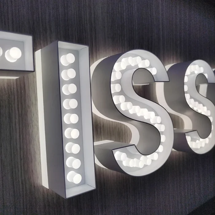 Custom 3D Marquee Letters with LED Bulbs | Vintage Light Up Letters for Bar, Event, Wedding & Shop Signage, Personalized Lighted Sign - Image 5