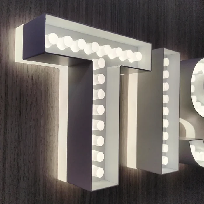 Custom 3D Marquee Letters with LED Bulbs | Vintage Light Up Letters for Bar, Event, Wedding & Shop Signage, Personalized Lighted Sign - Image 4
